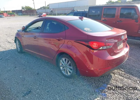 2016 Hyundai Elantra Se из США, поврежденный, VIN 5NPDH4AE0GH660760